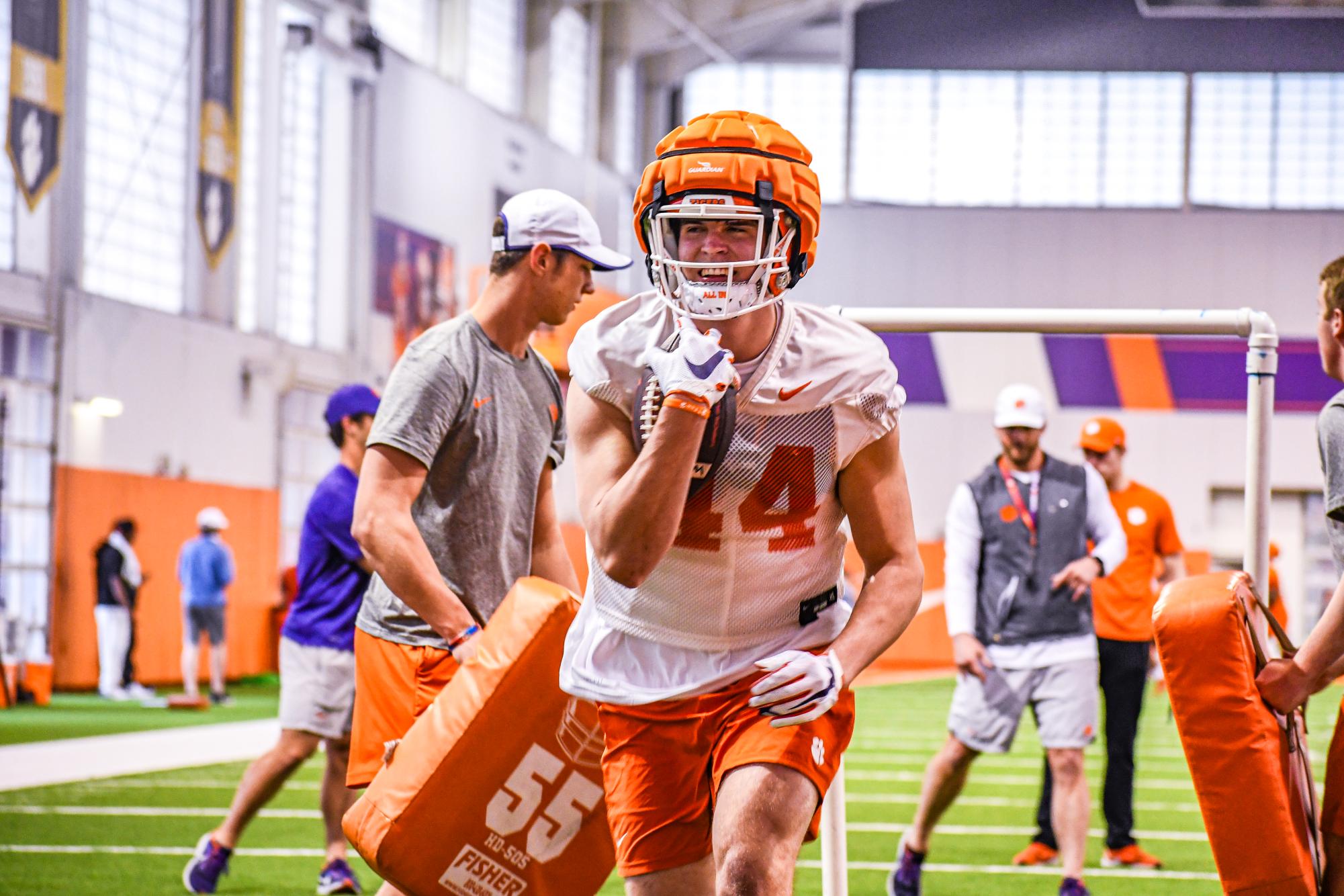 Check out some of The Tiger's best photos from the first day of spring practice for the Clemson football team.