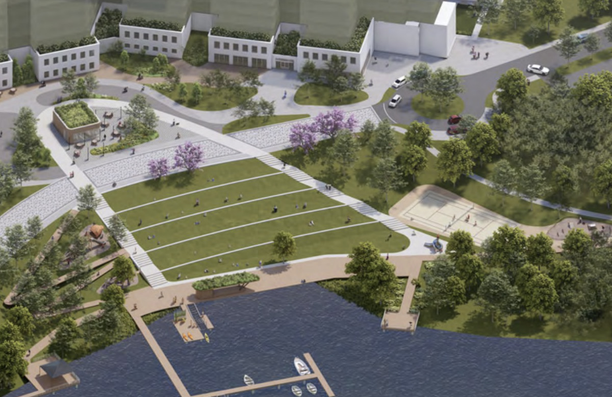 The new apartment complex will be adjacent to Lake Hartwell. 