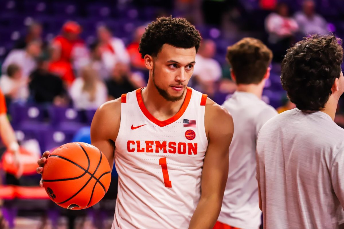 Clemson guard Chase Hunter had his best game of the season against the Yellow Jackets on Wednesday night.
