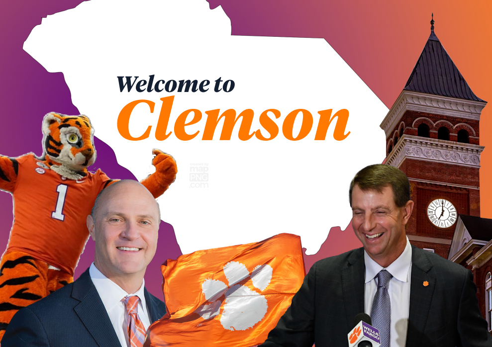 Imagine the endless possibilities the state would have if it changed its name and image to that of Clemson. This includes but is not limited to, Jim Clements as governor.