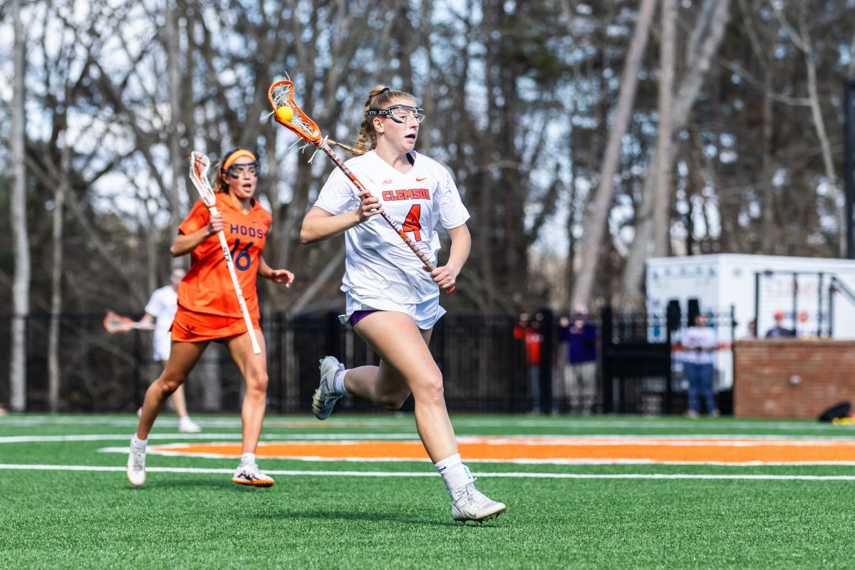 Defender Paris Masaracchia earned her first goal of the season in the Tigers 18-9 loss to No. 8 North Carolina on Saturday.