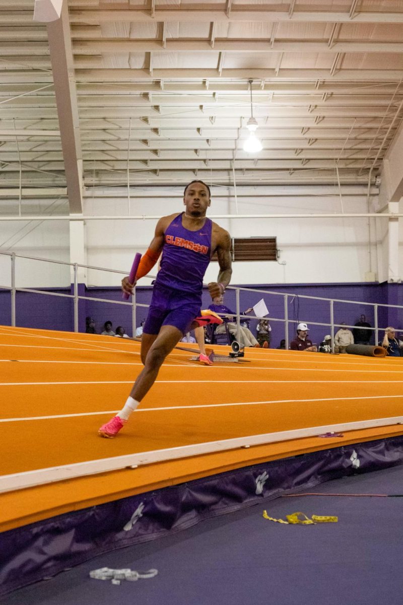 Current indoor 800-meter conference champion Cameron Rose competes at the Tiger Paw Invitational earlier this year.