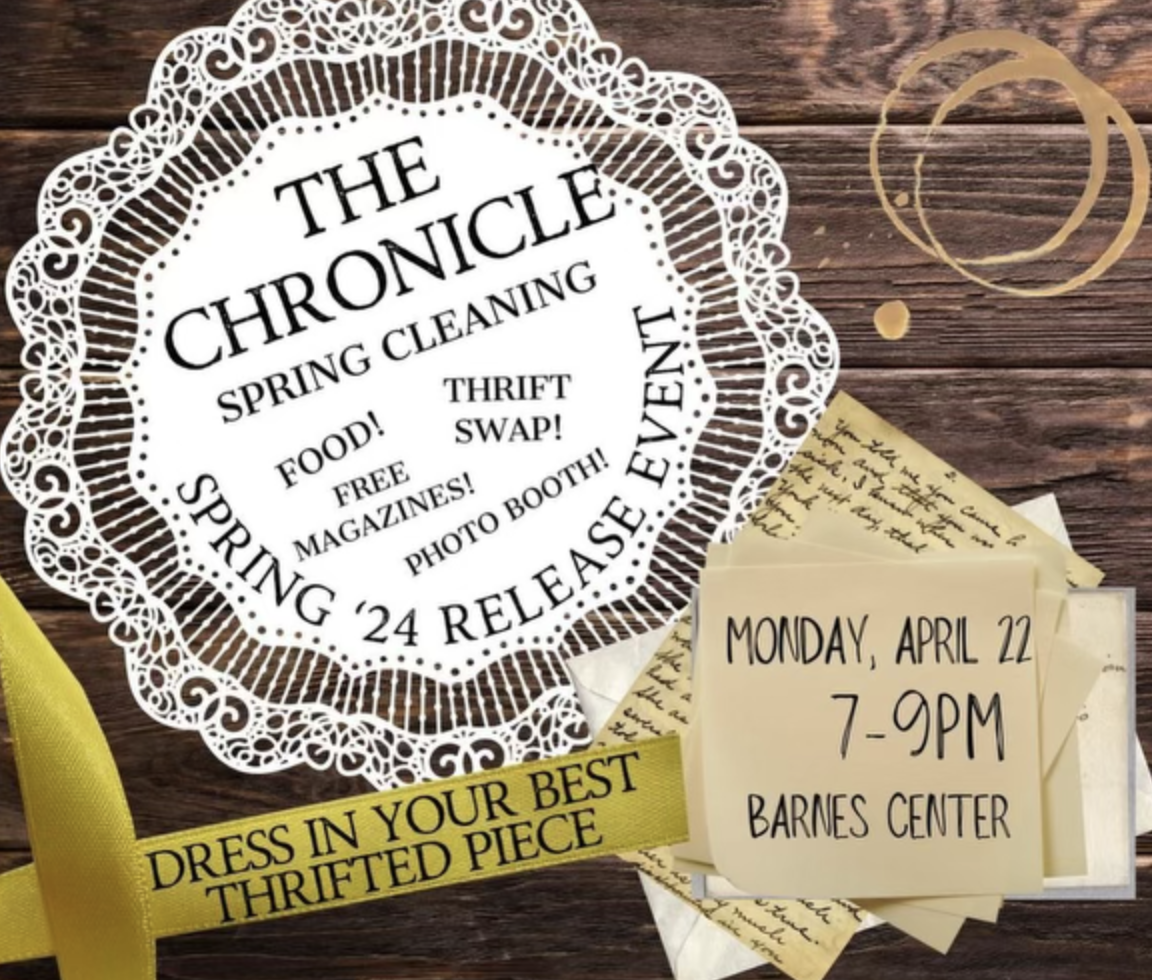The+Chronicle%2C+Clemsons+literary+and+arts+magazine%2C+invites+you+to+celebrate+its+spring+magazine+release.