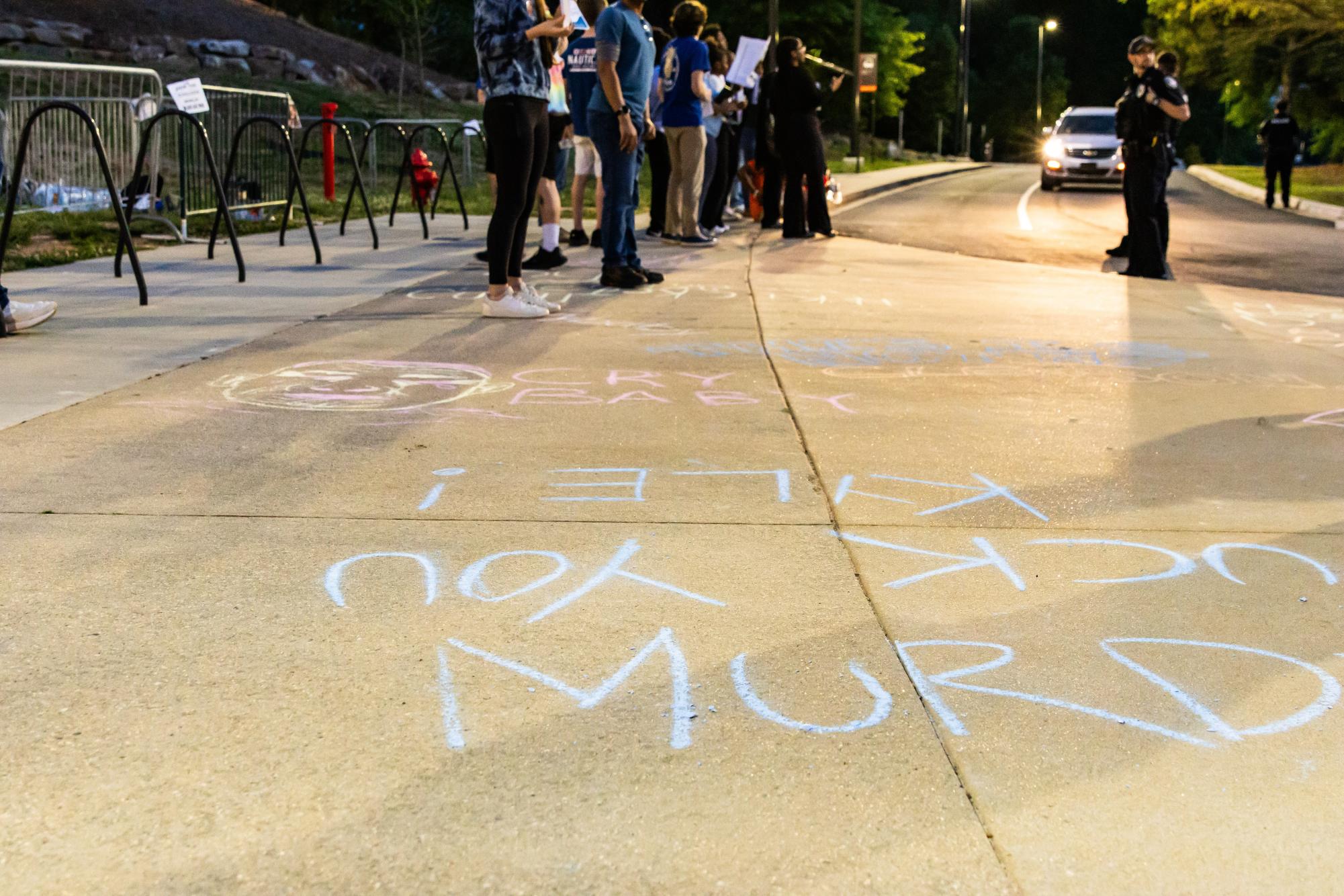 Several protesters were removed by CUPD police officers for chanting "save live, not bullets" during Clemson TPUSA's event hosting Kyle Rittenhouse.