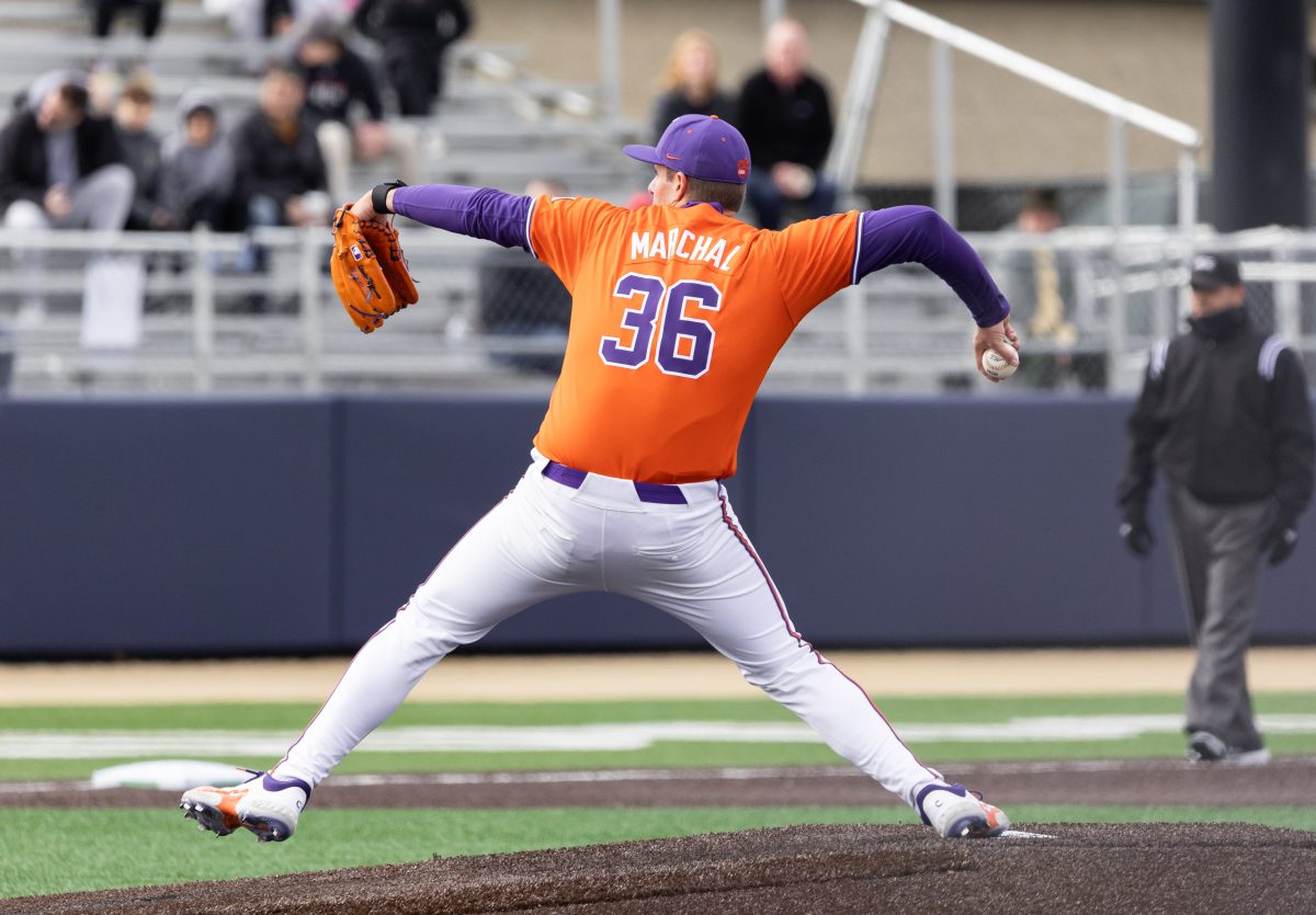 Matthew+Marchal+and+the+Clemson+defense+held+the+team+steady+as+the+offense+struggled+to+muster+runs+in+game+two+until+the+eighth+inning.