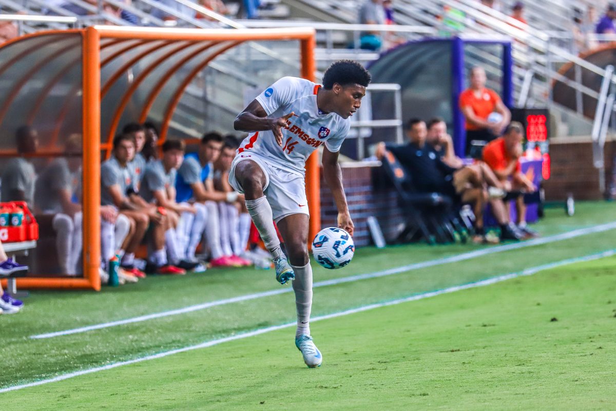 Head coach Mike Noonan credited defender Titus Sandy Jr. in the Tiger's 3-0 victory over Penn State on Thursday.