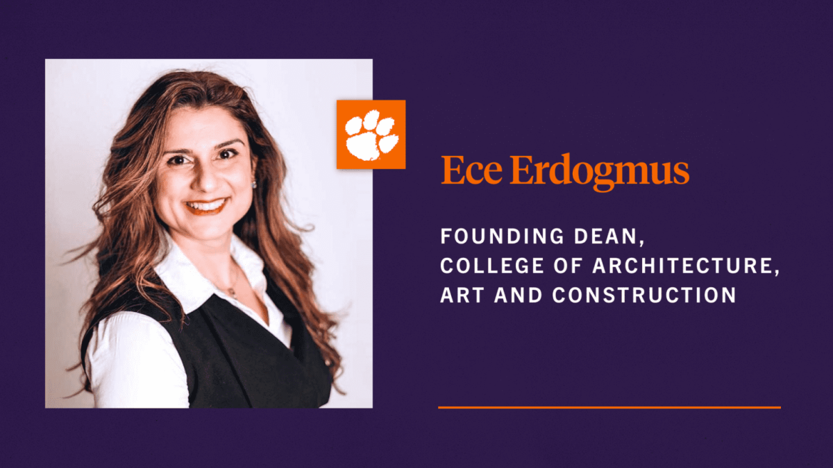 Ece Erdogmus was selected to be the founding dean of the College of Architecture, Art and Construction.