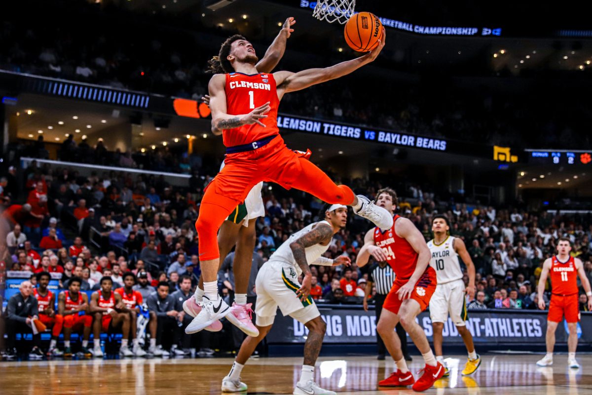 Hunter, pictured against Baylor in the Round of 32, is ready to give Clemson his all in his final season.