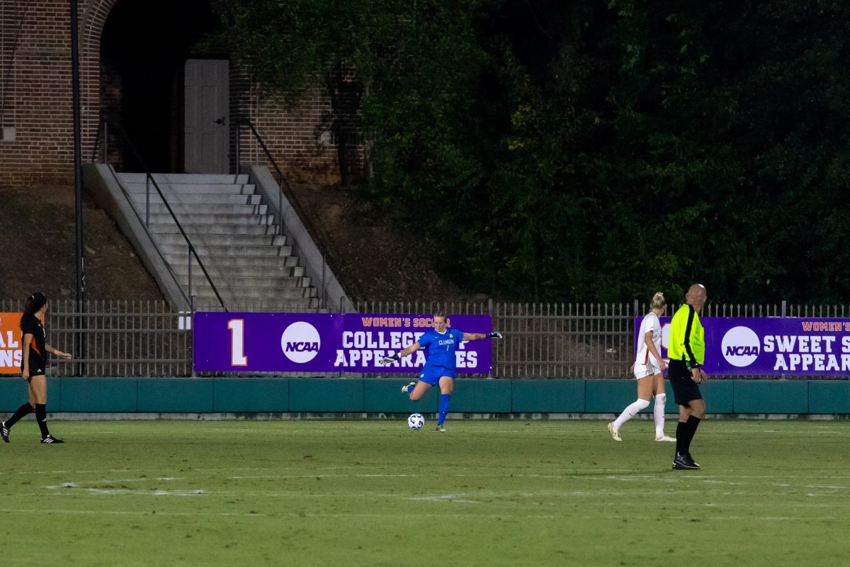 Goalkeeper Addy Holgorsen had a clean first half against the Cavaliers on Friday, but a late goal solidified a 0-1 loss. 