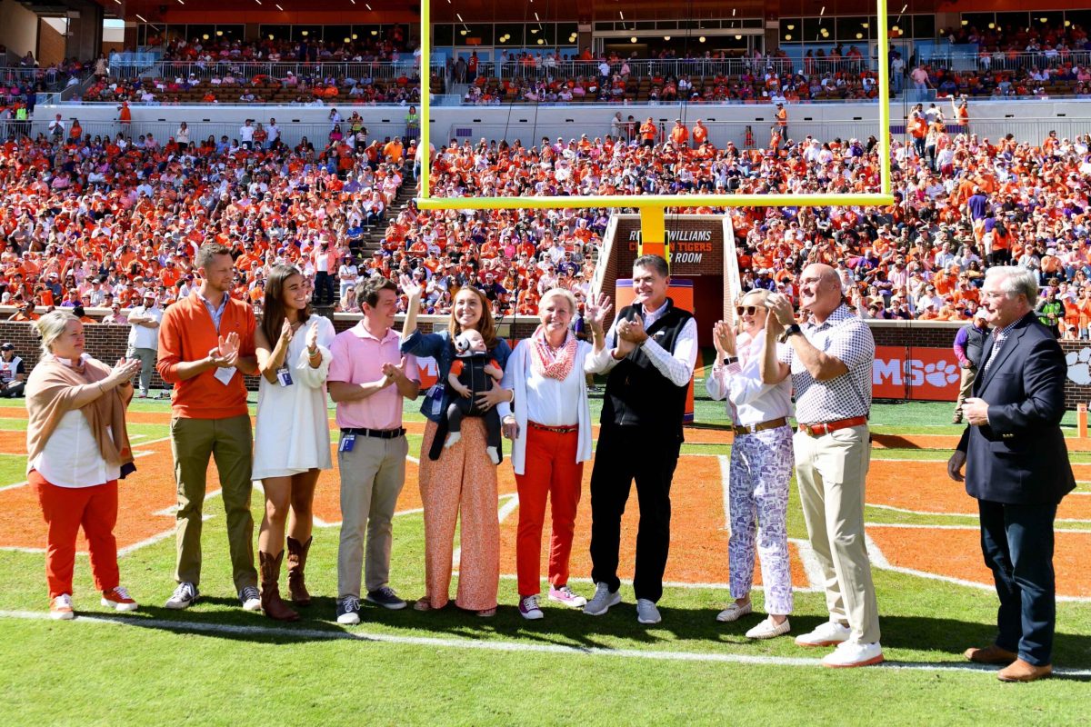 The Snow family was celebrated during a recent football game in Death Valley for their extensive donation to the University.