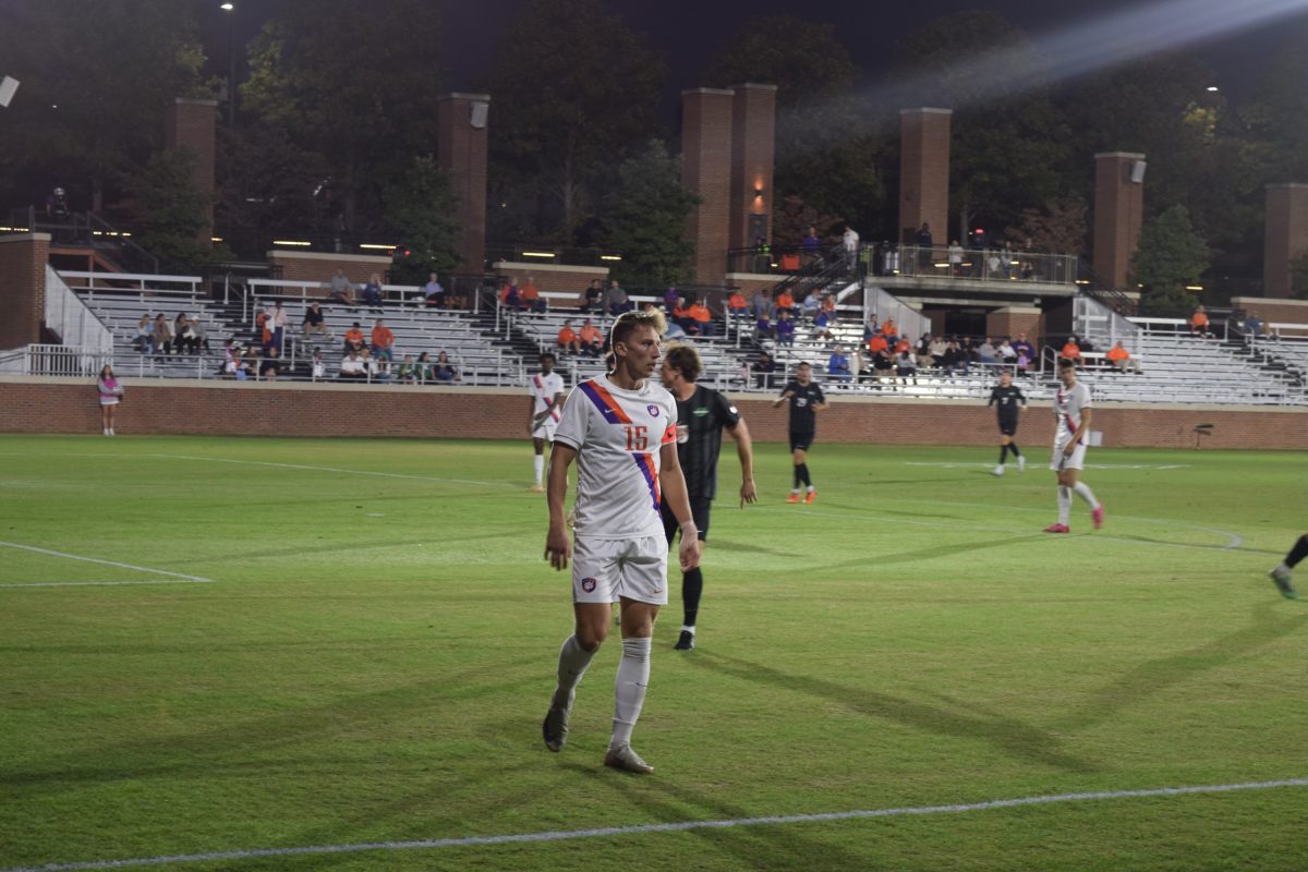 Graduate Alex Meinhard added the Tigers' fifth goal of the game. 