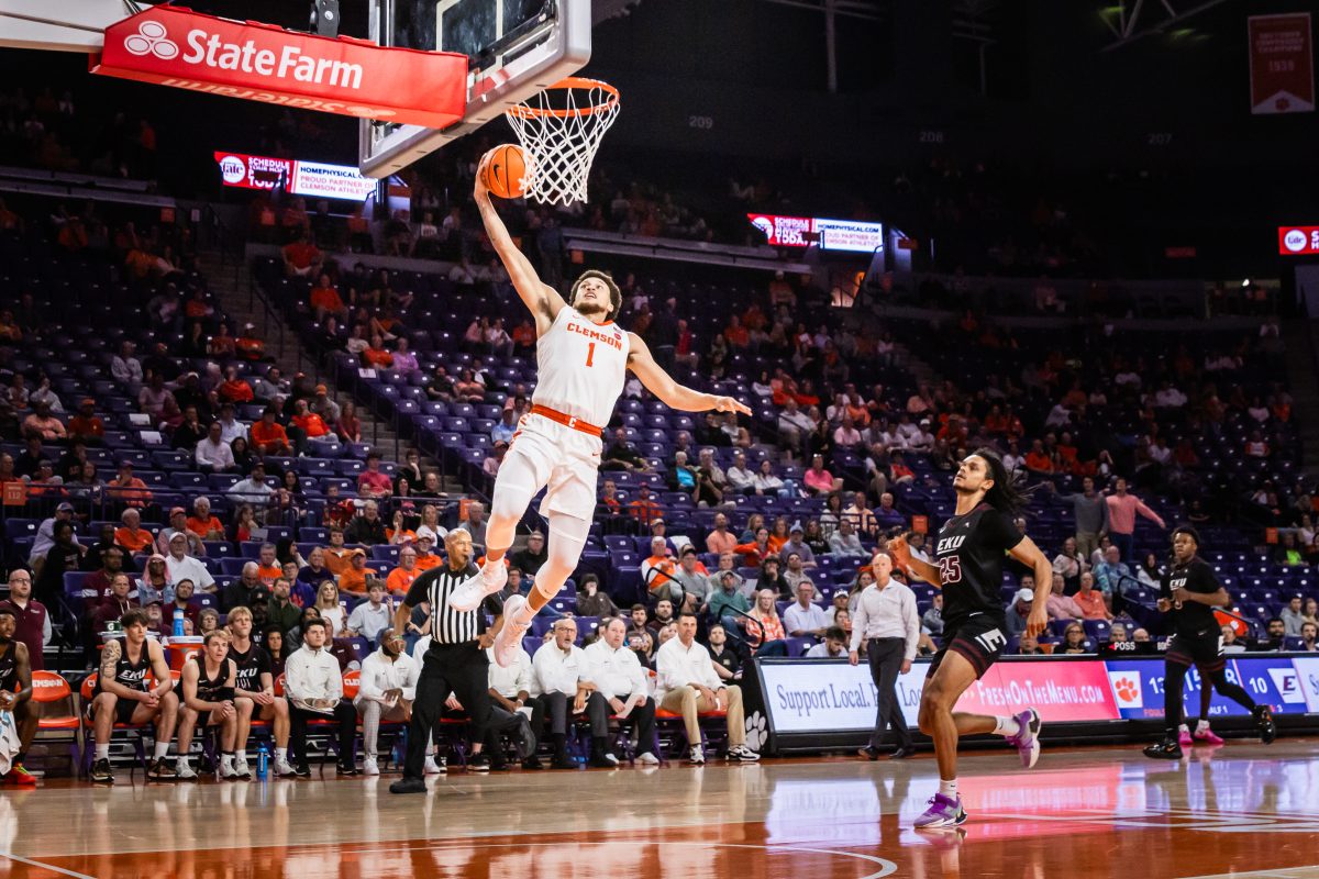 Chase Hunter played a pivotal role in Clemson's 75-62 victory over Eastern Kentucky, tallying 19 points and five rebounds.