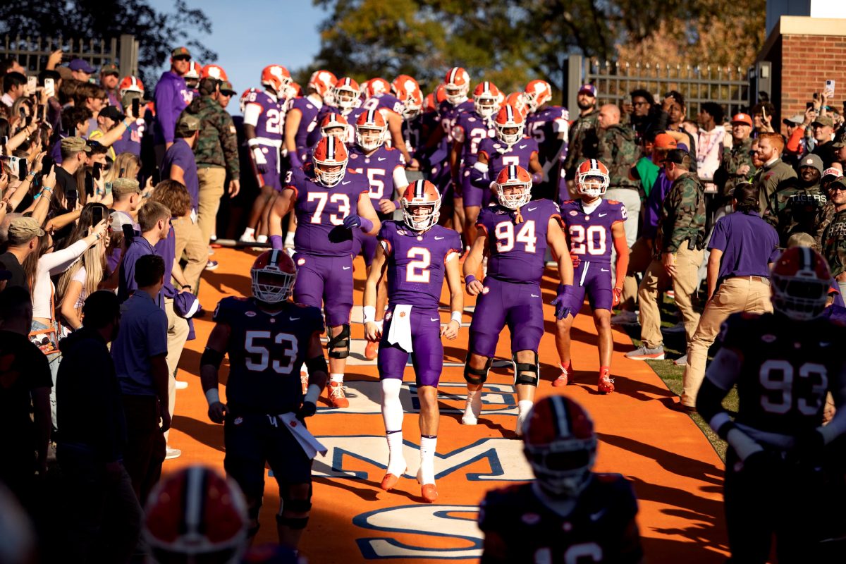 The Clemson Tigers will face the South Carolina Gamecocks in the annual Palmetto Bowl rivalry game at Memorial Stadium on Nov. 30. 