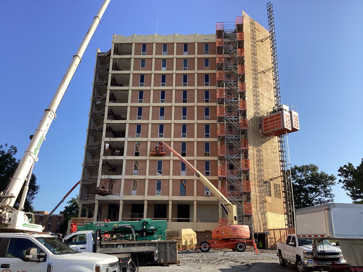 Byrnes Hall, the first high-rise to be renovated, finished construction in 2024.