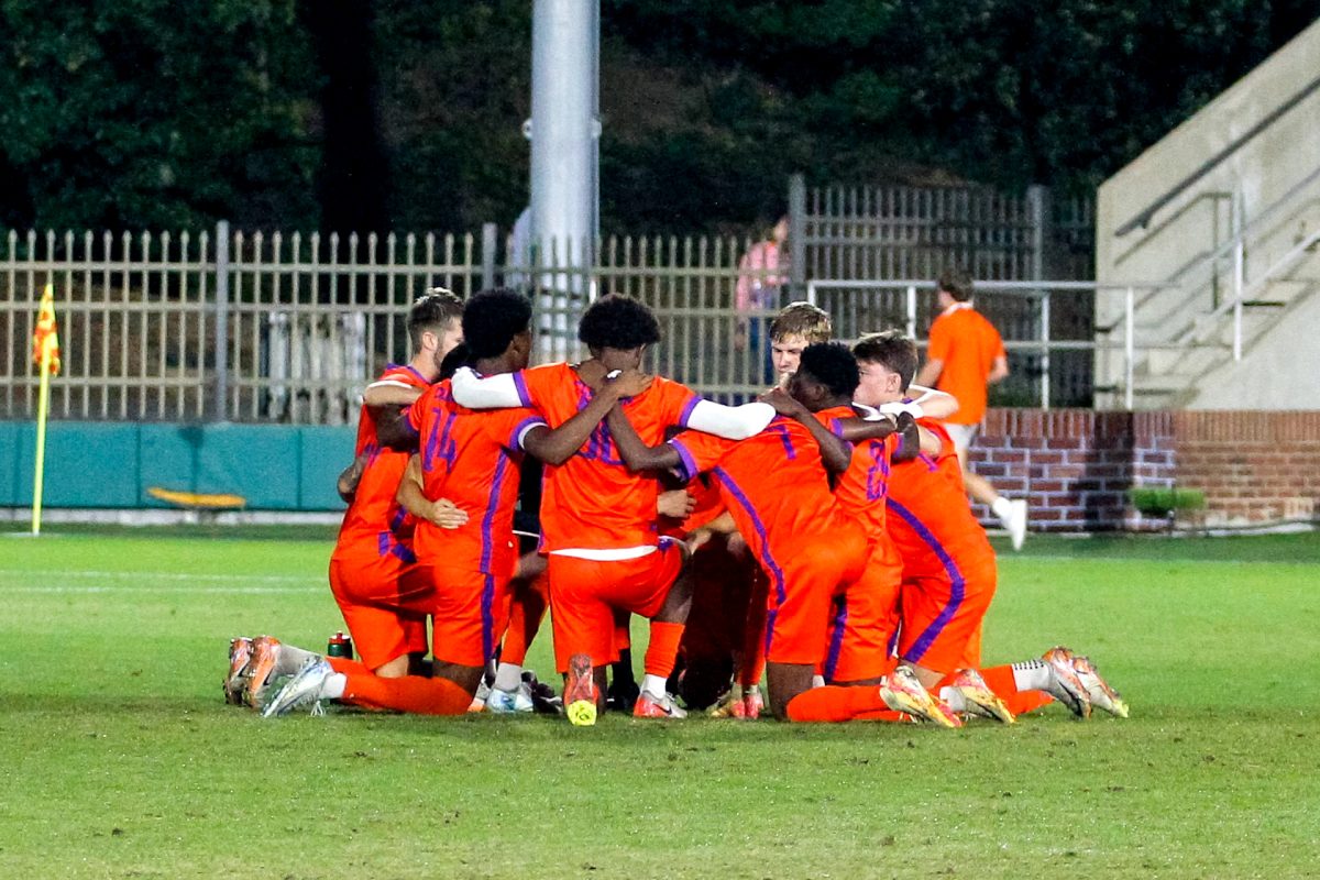 The Clemson men's soccer team will advance to the quarterfinals of the ACC Tournament following a 3-1 win over Louisville, which will take place on Sunday.