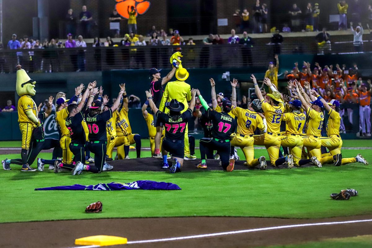 The Savannah Bananas and Clemson baseball team had an unforgettable night playing Banana Ball at Doug Kingsmore Stadium on Nov. 7.