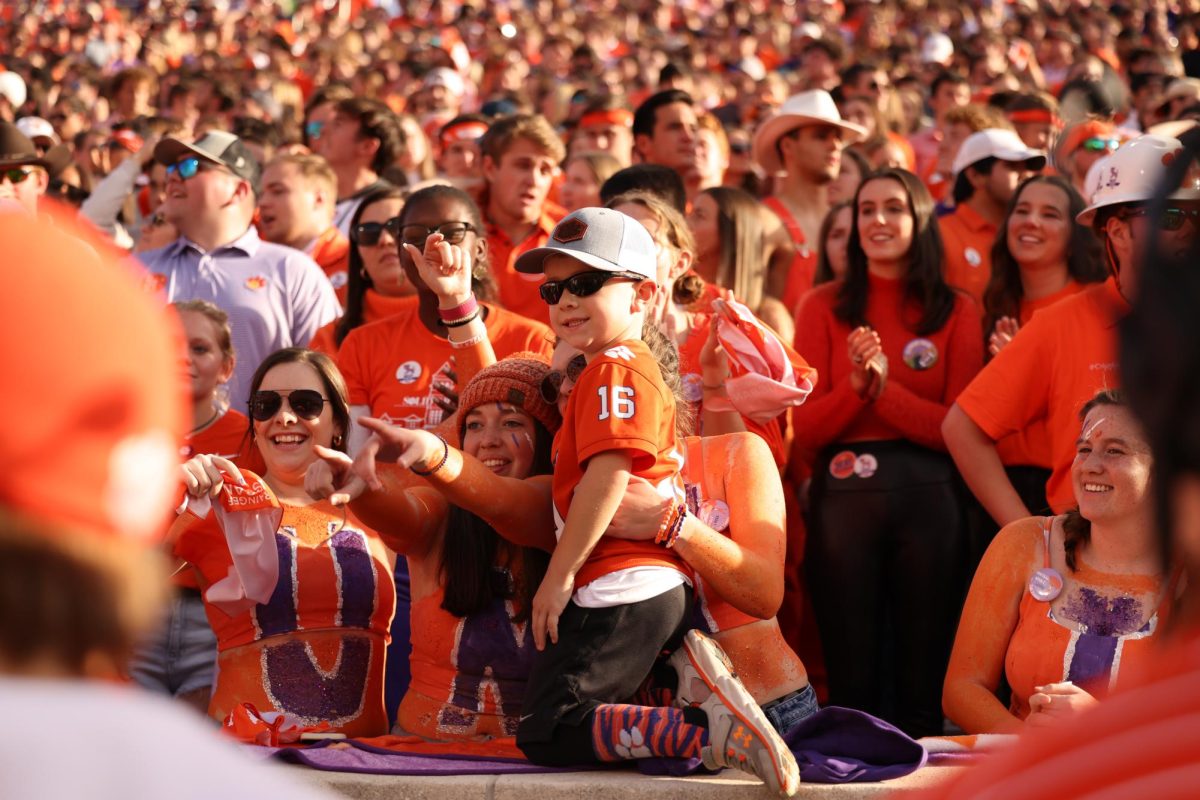 Fans young and old come to cheer on the Tigers on game day.