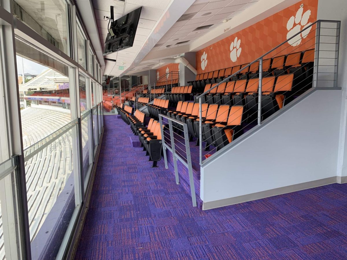 Luxury suites at Memorial Stadium and Littlejohn Coliseum are currently the only places where alcoholic beverages are allowed at sporting events.