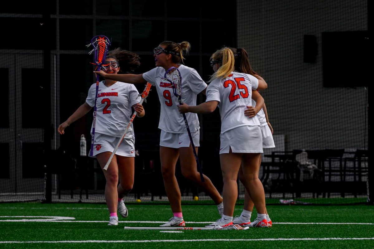 Clemson midfielder Blair Byrne (9) is one of many returners on the Clemson women's lacrosse team.