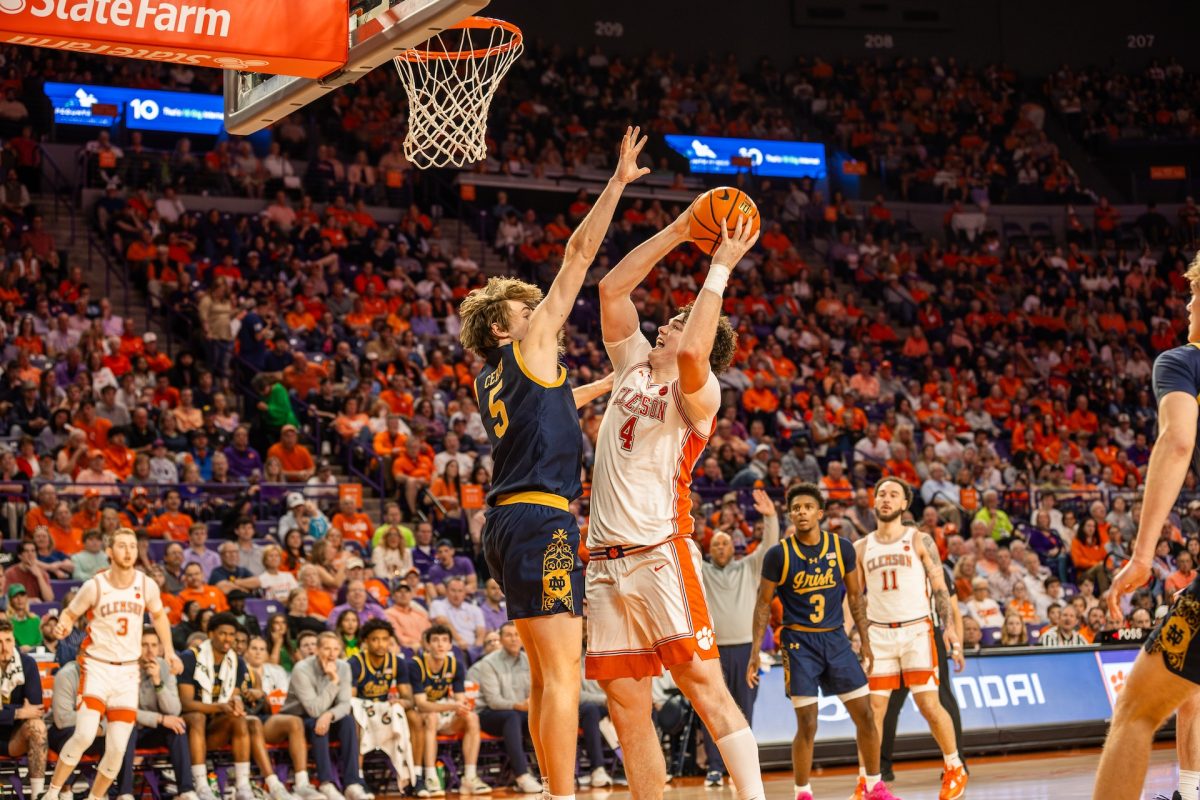 Clemson forward Ian Schieffelin finished with a career-high 24 points in the Tigers' win over Notre Dame on Wednesday night at Littlejohn Coliseum. 