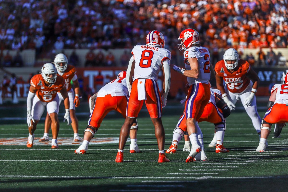 Clemson wideout Adam Randall lining up in the backfield alongside Cade Klubnik in Clemson's Playoff matchup versus No. 5 Texas.