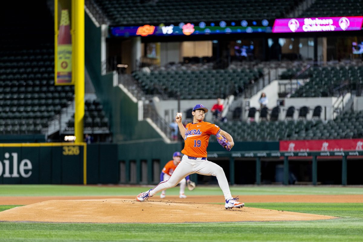 Clemson ace Aidan Knaak struck out seven in the Tigers' opening game of the year against Oklahoma State.