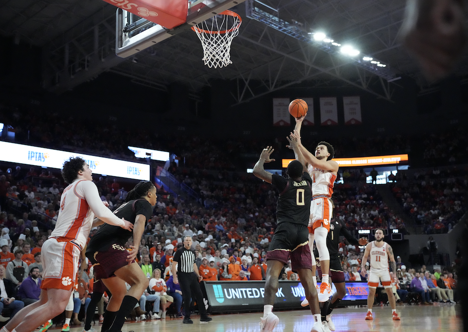 Chase Hunter tallied 20 points in Clemson's strong victory over NC State, moving the team into second place in the ACC.