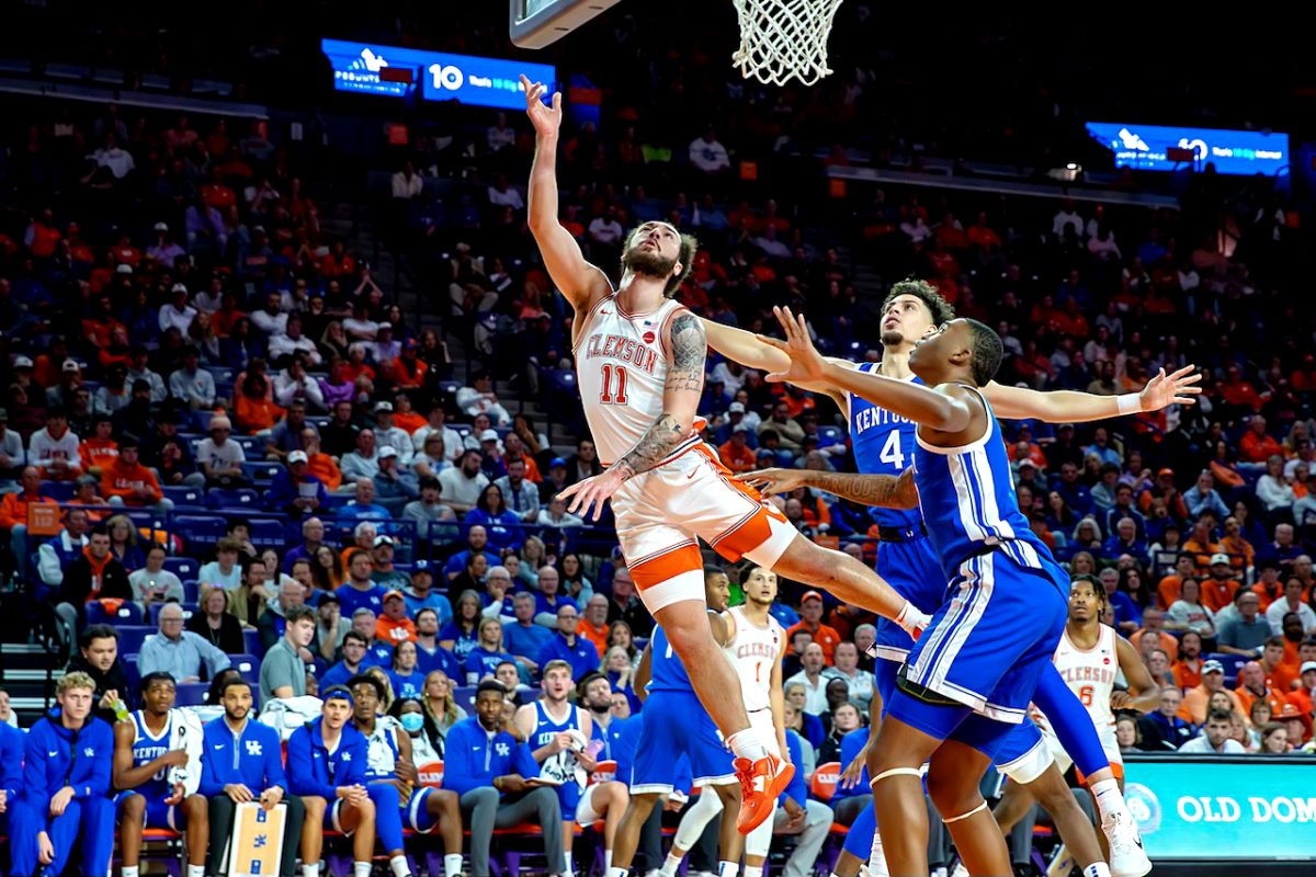 Clemson guard Jaeden Zackery has provided a veteran presence in the backcourt and on defense, leading the team in steals and scoring an average of 10.8 points per game. 