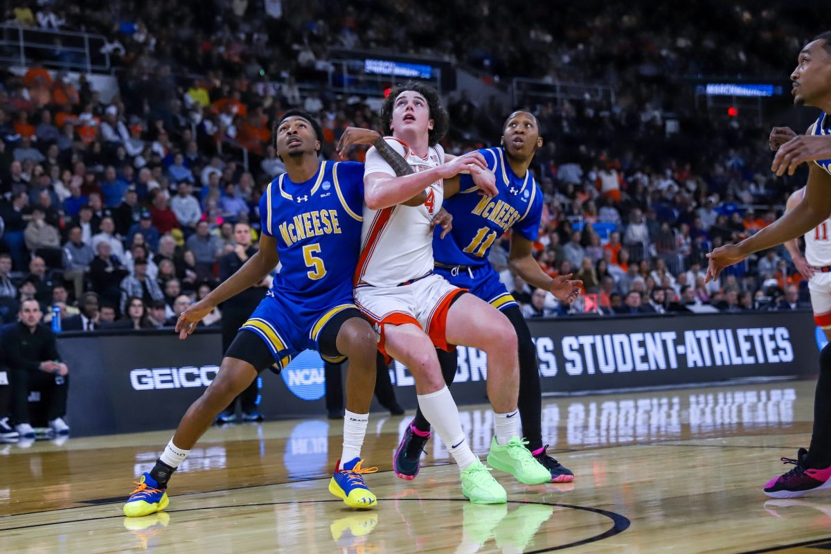 Clemson was upset by the No. 12-seeded McNeese State Cowboys at the Amica Mutual Pavillion in Providence, Rhode Island.