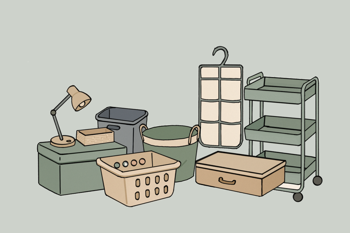 Some helpful items to bring to the dorms might include a fan, alternate lighting and efficient storage containers.