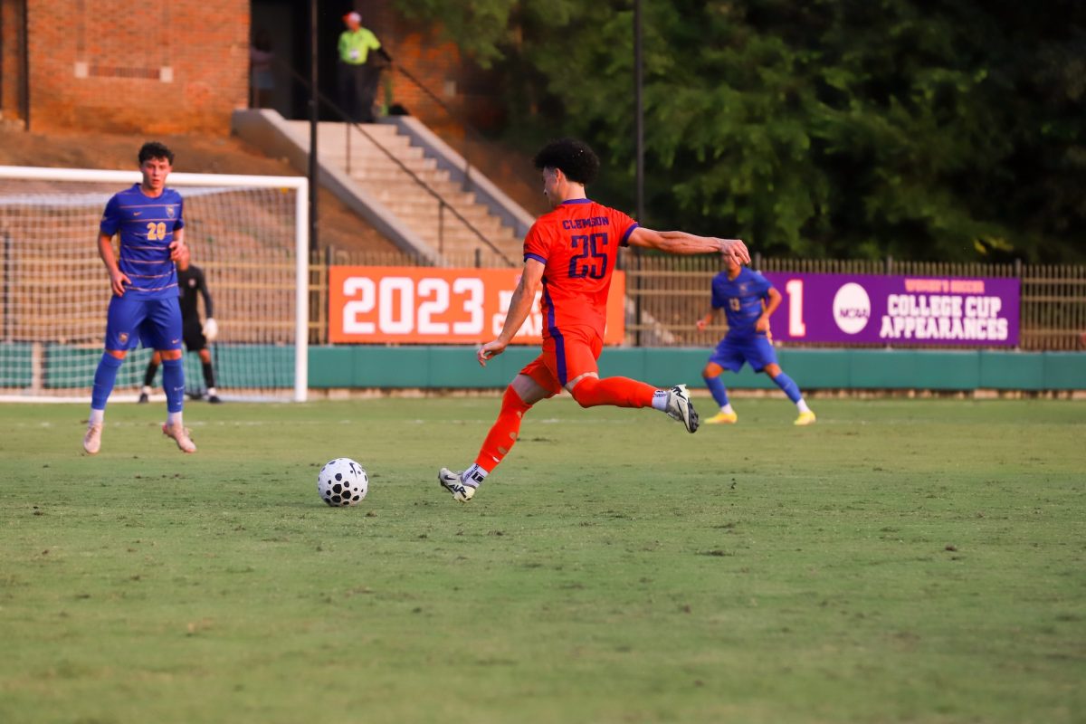 Clemson midfielder Nathan Richmond, No. 25, will look to be a key player in the team's ACC contest against SMU.