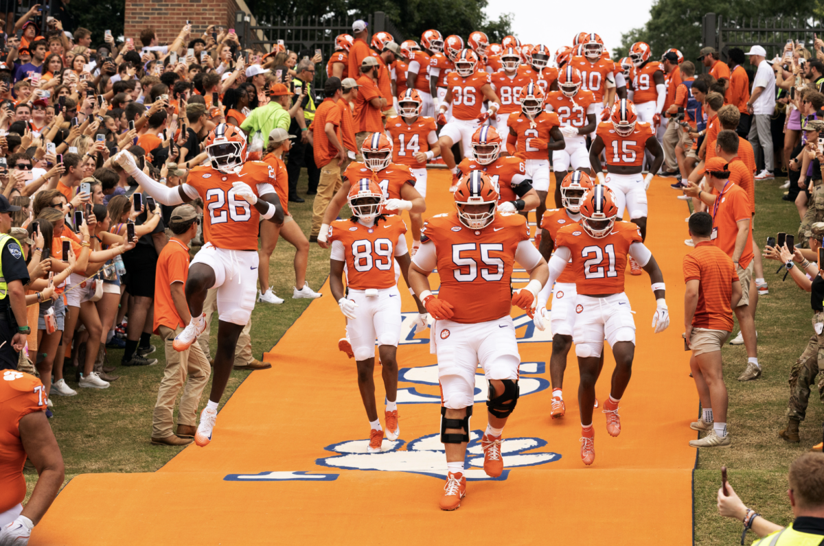 Running down the hill is one of the most memorable traditions at Clemson's Death Valley.