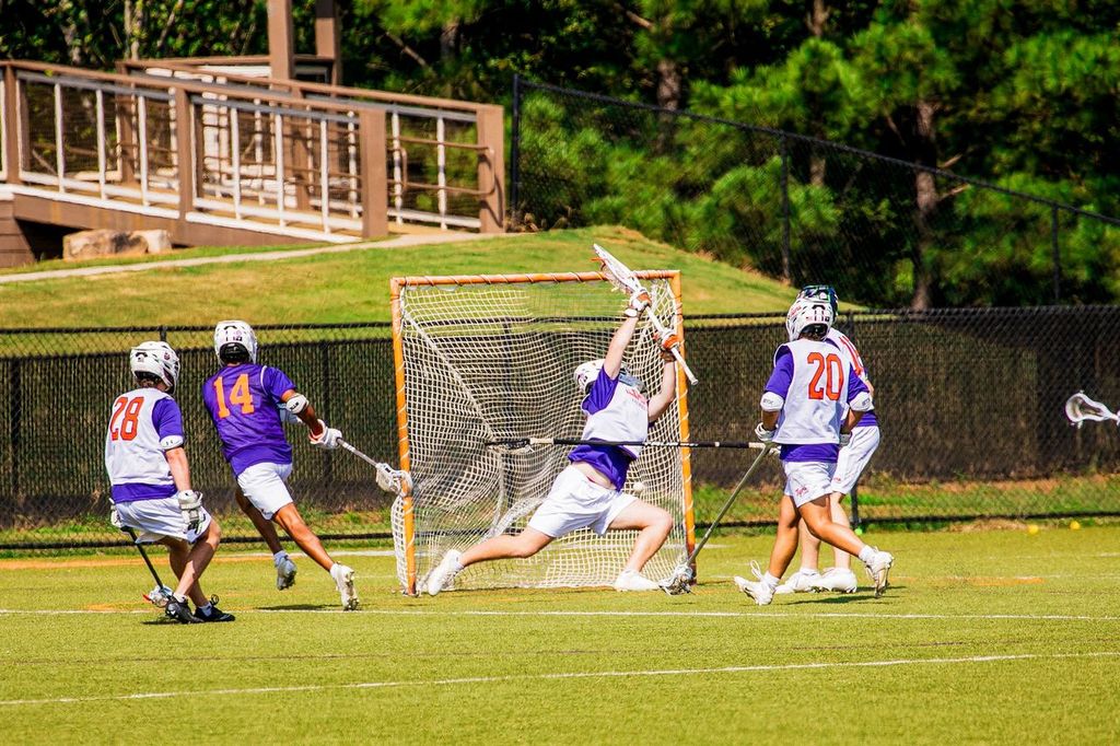 Adam Neil scores a goal during Clemson's intrasquad scrimmage on Sept. 21.