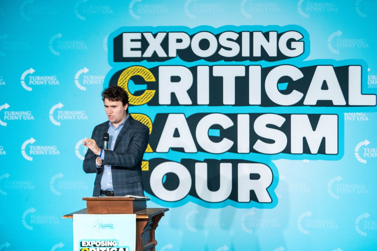 Charlie Kirk, founder of Turning Point USA, spoke at Clemson in 2021 during his Exposing Critical Racism tour. Kirk was shot and killed at an event at Utah Valley University on Sept. 10, 2025.