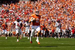 Clemson quarterback Cade Klubnik has had big shoes to fill from the team's past, winning two ACC Championships as his biggest accomplishment.