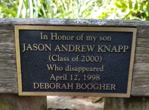 Jason Knapp was a sophomore mechanical engineering major when he disappeared from Clemson in April 1998.