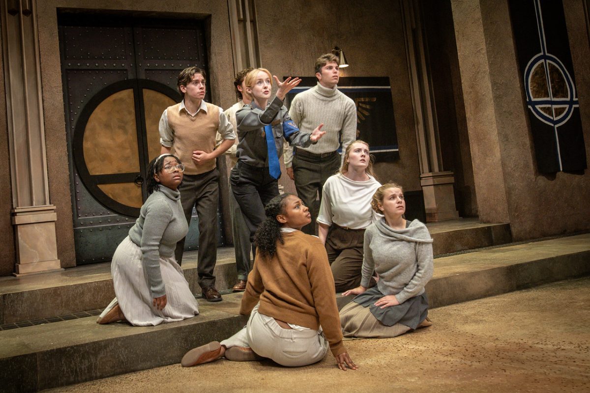 The Clemson Players run through the final dress rehearsal of their production of Antigone by Sophocles in the Black Box Theater of the Brooks Center for the Performing Arts, Sept. 28, 2025.
