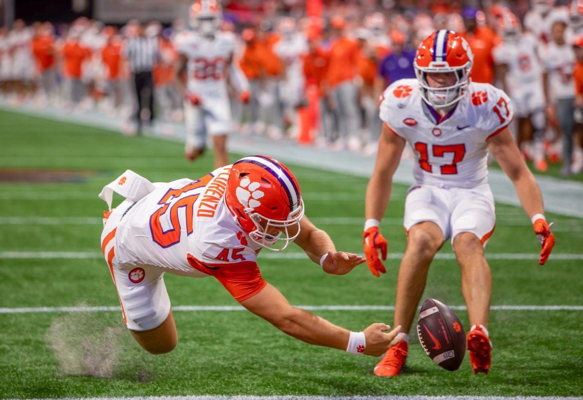 Philip Florenzo makes a miraculous play on special teams to prevent a touchback.