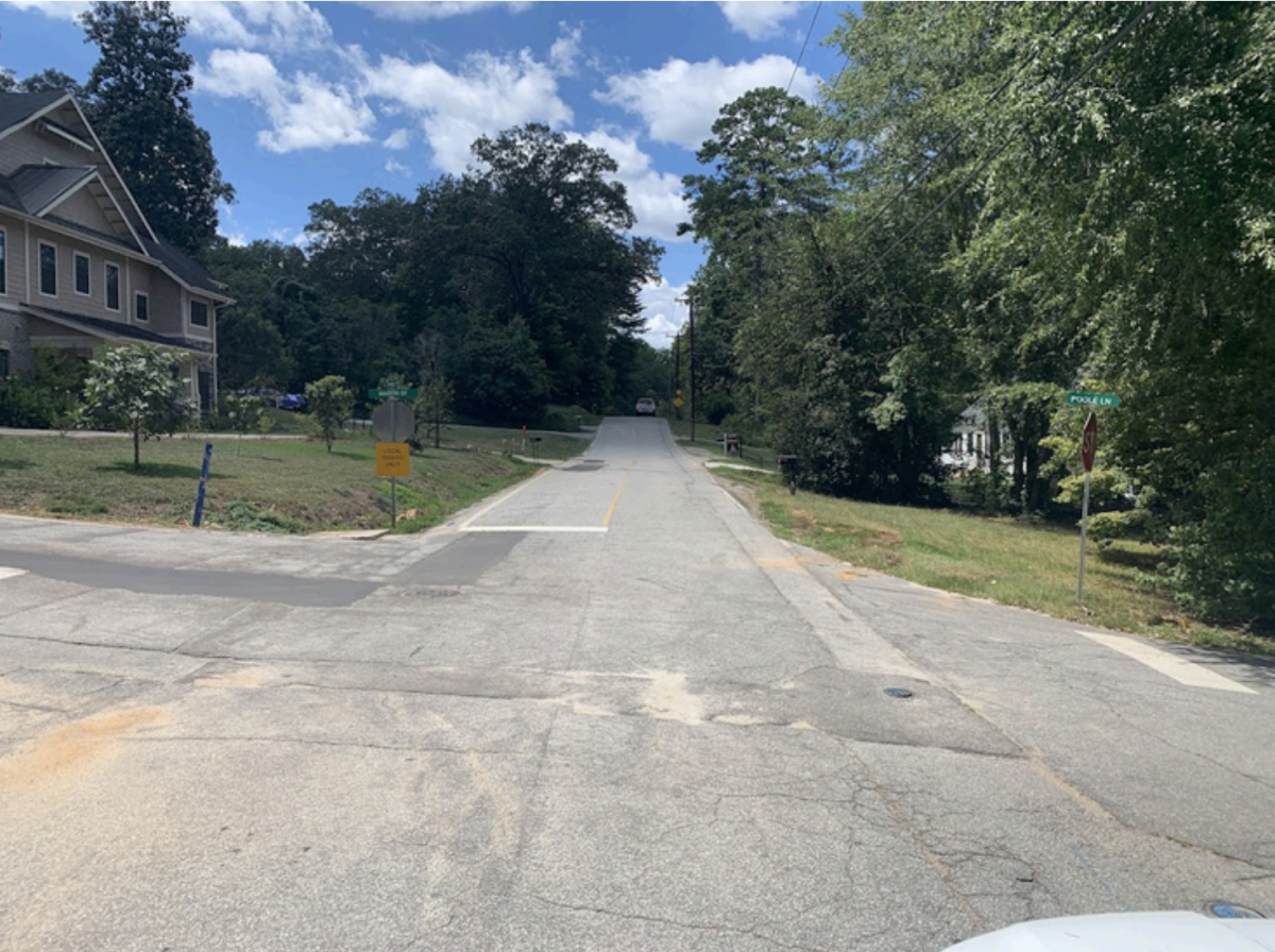 The city of Clemson's road conditions before construction began in December of 2025.
