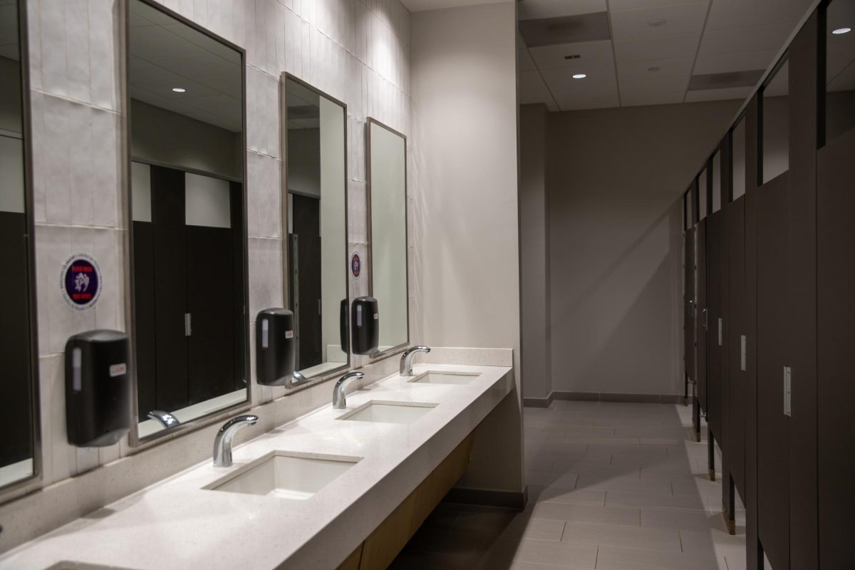 Constructed in 2020, one of the best parts about the Wilbur O. and Ann Powers College of Business is its modern bathrooms.