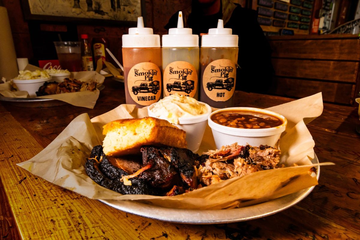 The Smokin' Pig has won the Best BBQ in the Clemson area.