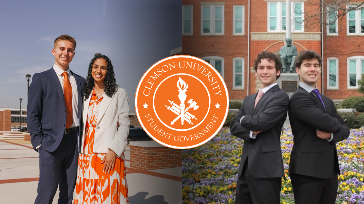 The two tickets running in this year's student body elections are Rosie Hanna and Brady Young, along with Sergio Romero and Ata Ozer.