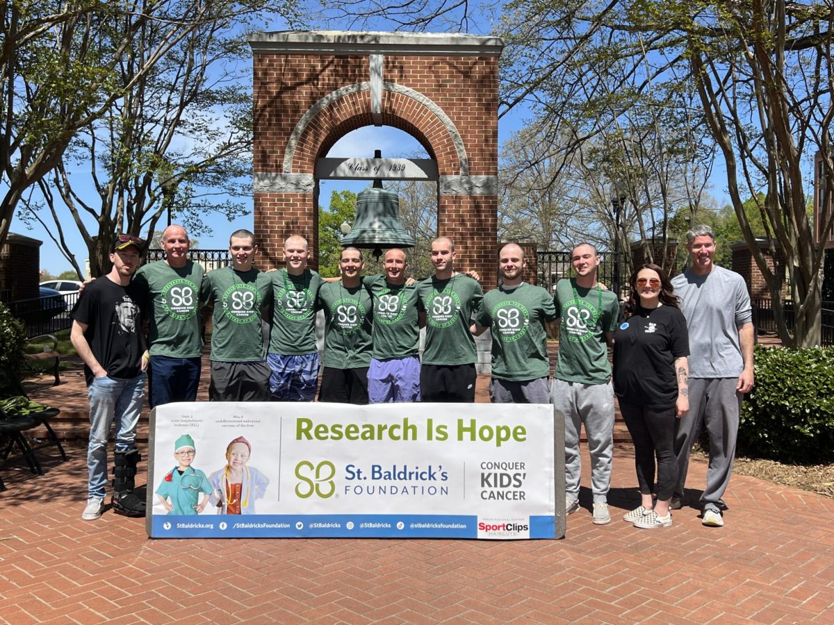 Last year's St. Baldrick's Foundation event at the Carillion Gardens on campus.