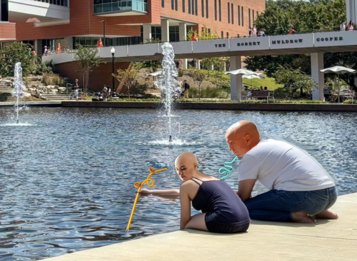 These bald culprits have slowly but surely been draining the Reflection Pond with silly straws. 