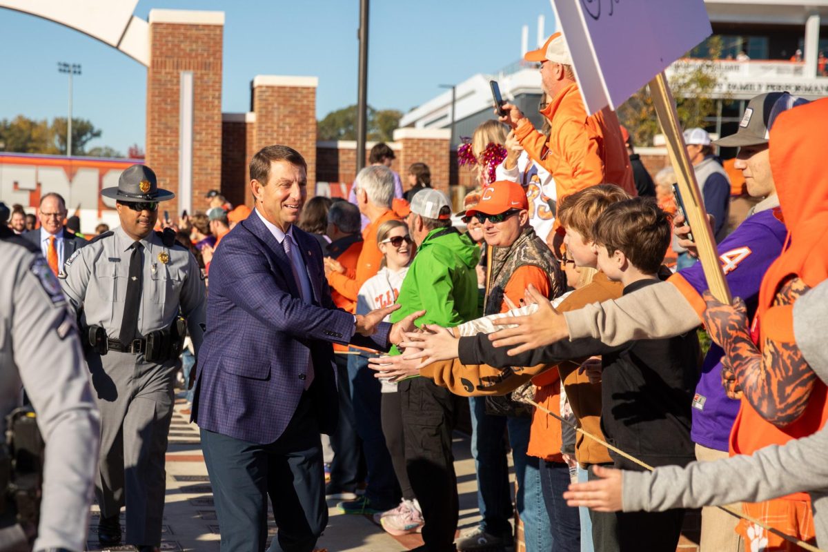 Football head coach Dabo Swinney continues his effort to adjust to the new age of college sports.