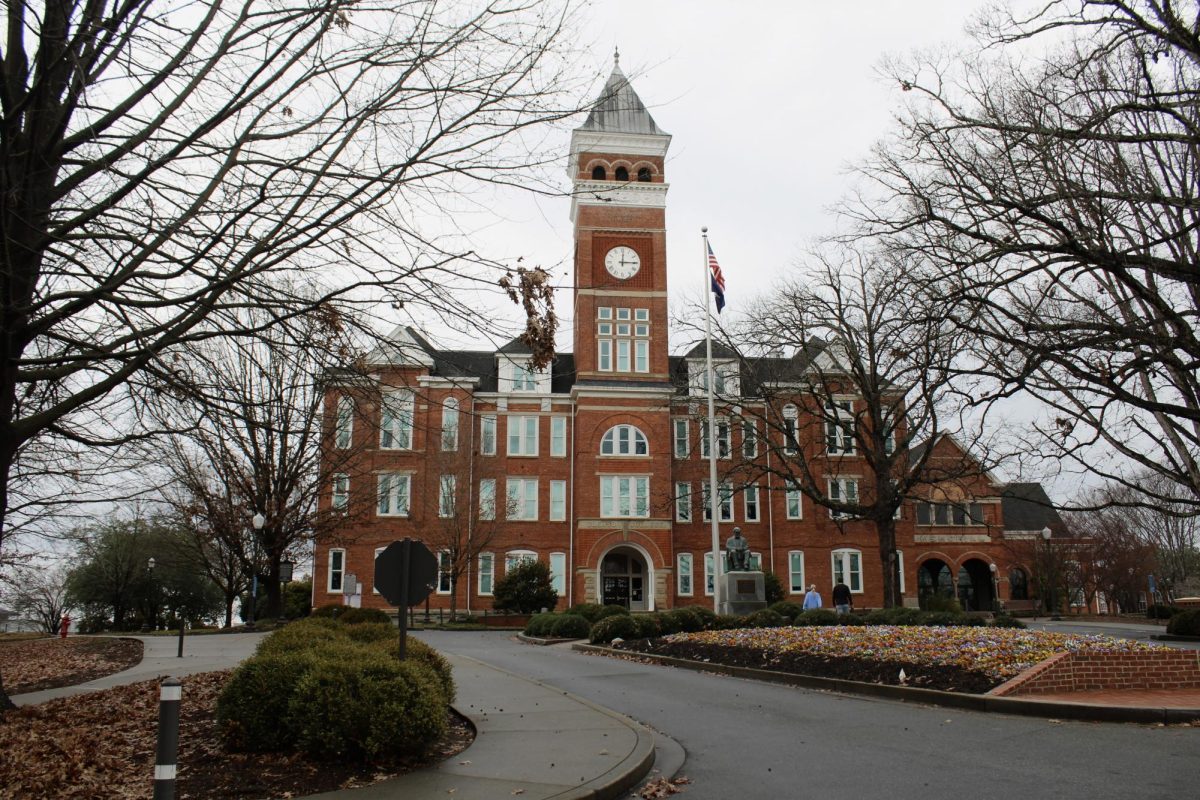 Tillman Hall looks over Bowman Field as one of the most recognizable parts of Clemson's campus.