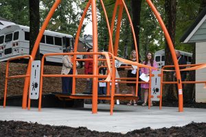 The city of Clemson opened its first wheelchair-accessible swing at Ashley Dearing Park in 2025.
