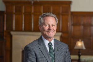 Kevin Guskiewicz will return to Michigan State University as president as of Monday.